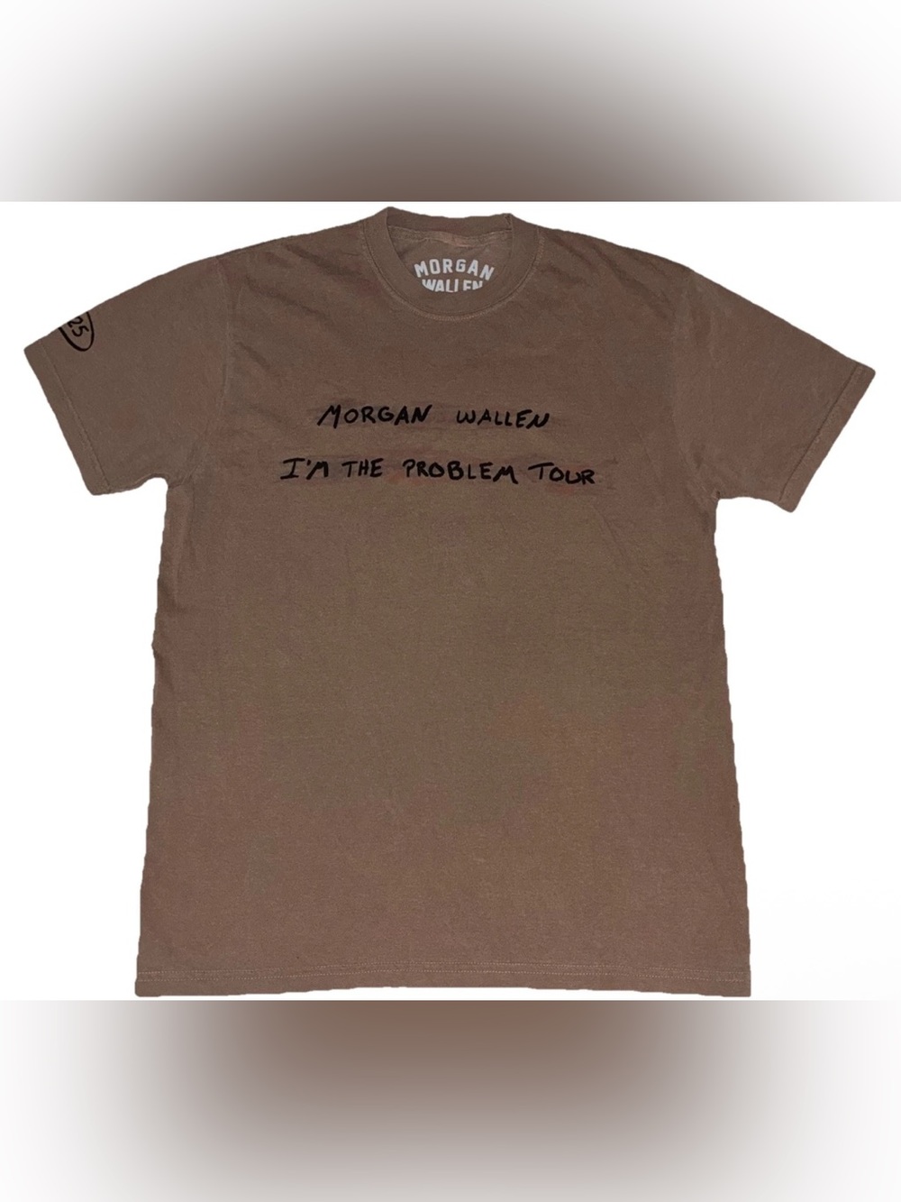 Morgan Wallen 'I'm The Problem Tour Short Sleeve brown T shirt